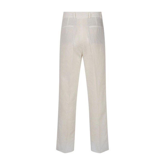 Linen White Pleated Pants from ERVERTE Paris