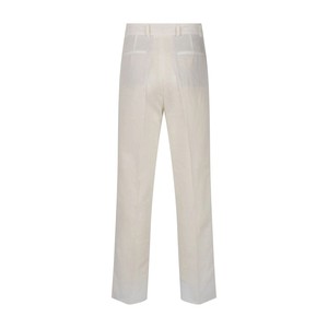 Linen White Pleated Pants from ERVERTE Paris