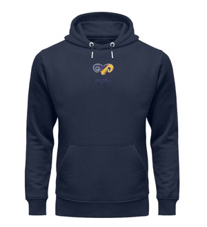 Exklusiv: Herrenhoodie Life Stick Navy from espero