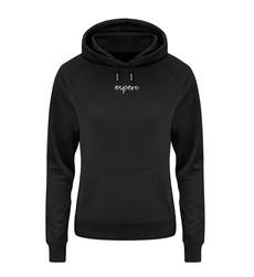 Damenhoodie espero Stick Schwarz via espero