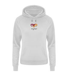 Exklusiv: Damenhoodie Life Stick Grau via espero