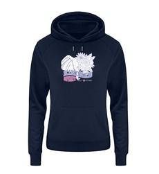 Damenhoodie Tyke Flow Navy via espero