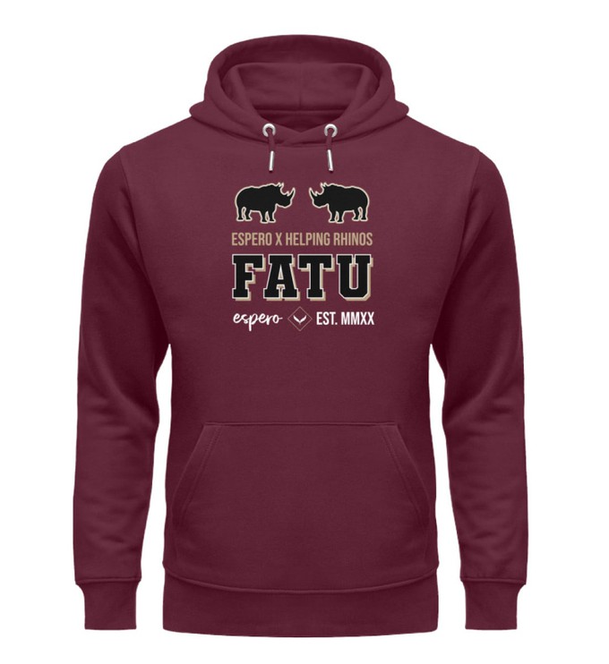 Herrenhoodie Fatu Free Bordeaux from espero