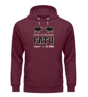 Herrenhoodie Fatu Free Bordeaux from espero