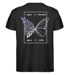 Herrenshirt Wings Flow Schwarz mit Rückenprint via espero