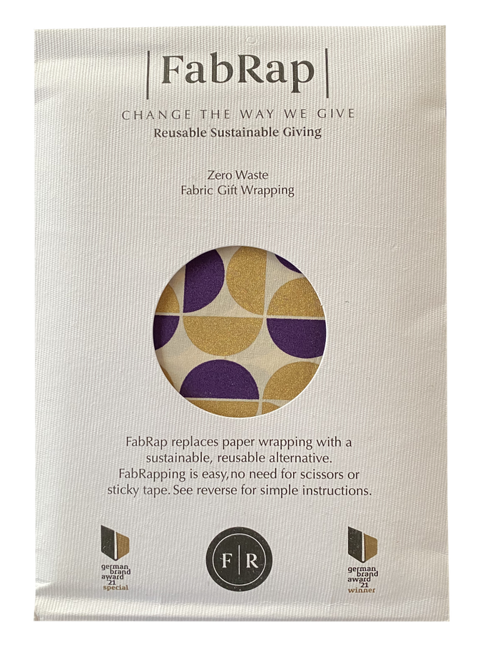 Furoshiki Gift Wrap Gold Moons Fabric Gift Wrap from FabRap