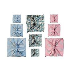 Furoshiki Reusable Gift Wrapping - 9 piece set for Babies & Children via FabRap