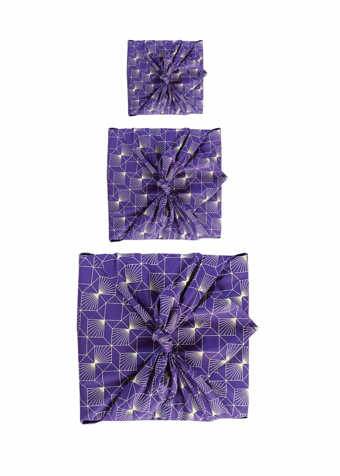 Furoshiki Fabric Gift Wrap - 3  Pack Single Sided Bundle from FabRap