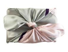 Furoshiki - Pistachio Crunch - SILK FabRap Gift Wrapping via FabRap