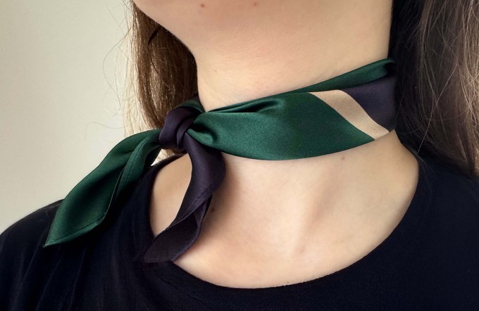 Furoshiki - Emerald Midnight - SILK FabRap Gift Wrapping from FabRap