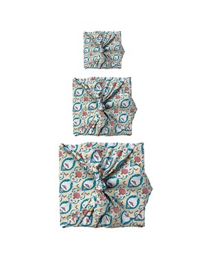 Furoshiki Gift Wrap Teal Fabric Gift Wrap from FabRap
