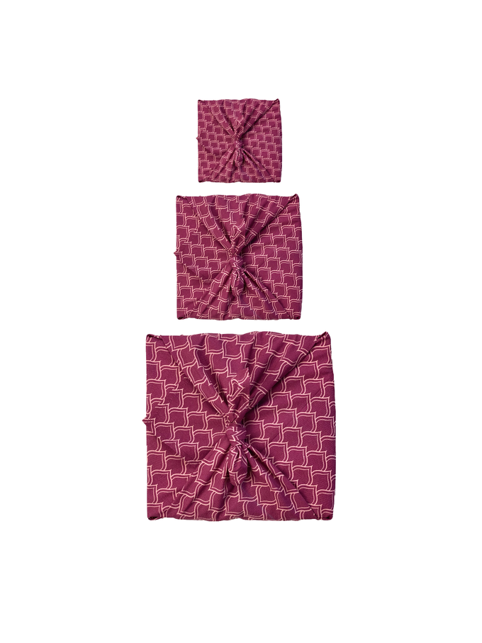 Furoshiki Gift Wrap Burgundy Arches Fabric Gift Wrap from FabRap