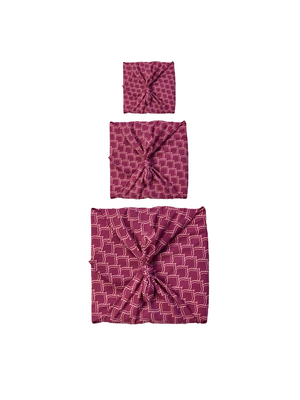 Furoshiki Gift Wrap Burgundy Arches Fabric Gift Wrap from FabRap