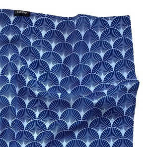 Furoshiki Gift Wrap Indigo Fans Fabric Gift Wrap from FabRap