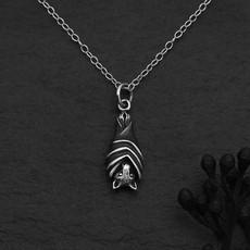 Silver necklace sunflower with bronze bee via Fairy Positron