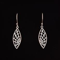 Silver earrings spider web from Fairy Positron