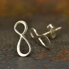 Silver earrings infinity from Fairy Positron