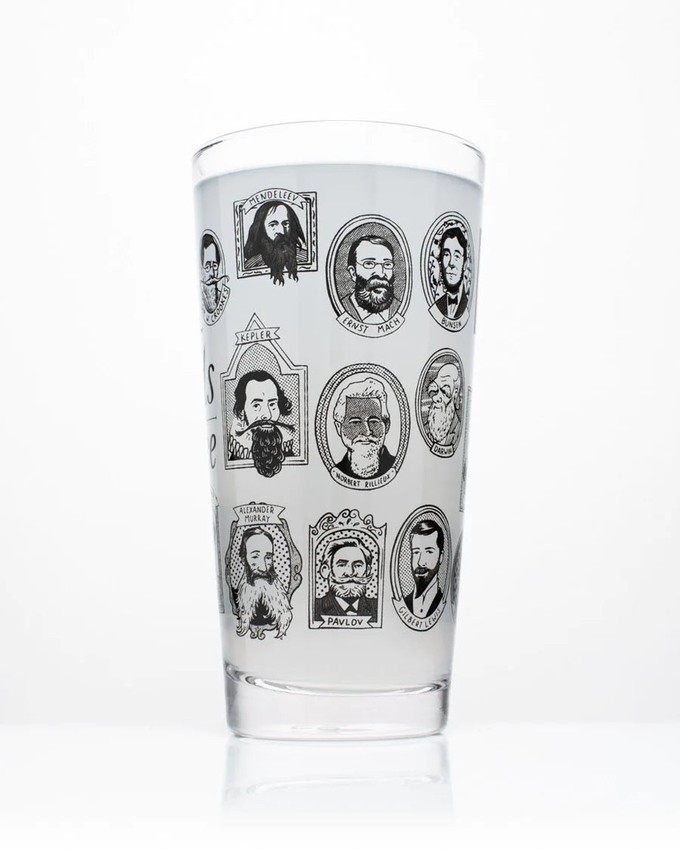 Beer glass "Great Beards of Science" from Fairy Positron