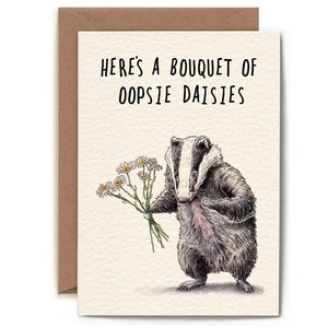 Greeting card “Bouquet of Oopsie Daisies” from Fairy Positron
