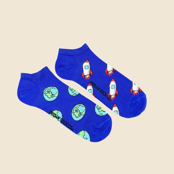 Ankle Socks Earth &amp; Rockets (40-44) from Fairy Positron