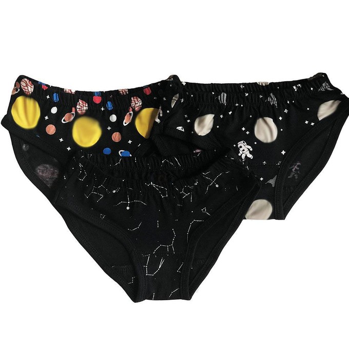 Set of girls' briefs Space lovers from Fairy Positron