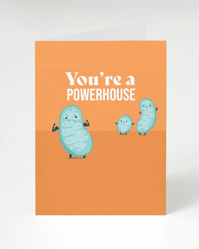 Greeting card baby "Congratulations on your microorganism" from Fairy Positron
