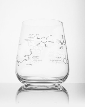 Wine glass "The chemistry of wine" from Fairy Positron
