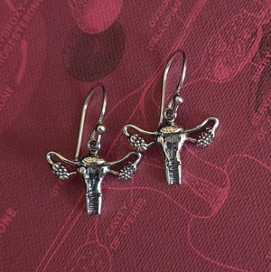 Silver earrings womb from Fairy Positron