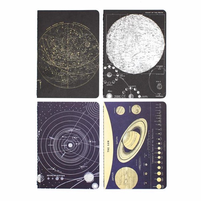 Set of astronomy pocket notebooks from Fairy Positron