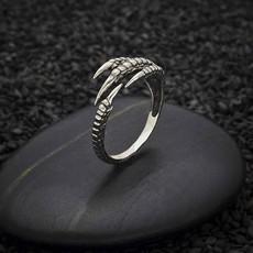 Silver birdclaw ring via Fairy Positron