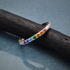 Silver ring rainbow from Fairy Positron