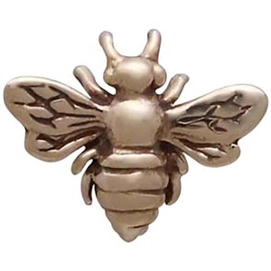 Silver studs with bronze bee (large) from Fairy Positron