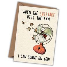 Greeting card shiitake "I can count on you" from Fairy Positron