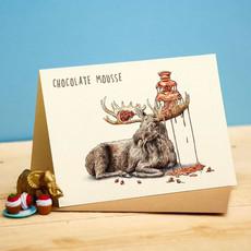 Greeting Card "Chocolate Moose" via Fairy Positron