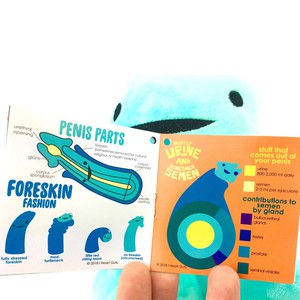 Knuffel/nekkussen penis met voorhuidzakje from Fairy Positron