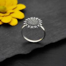 Silver ring sunflower from Fairy Positron