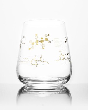 Wine glass "The chemistry of wine" from Fairy Positron