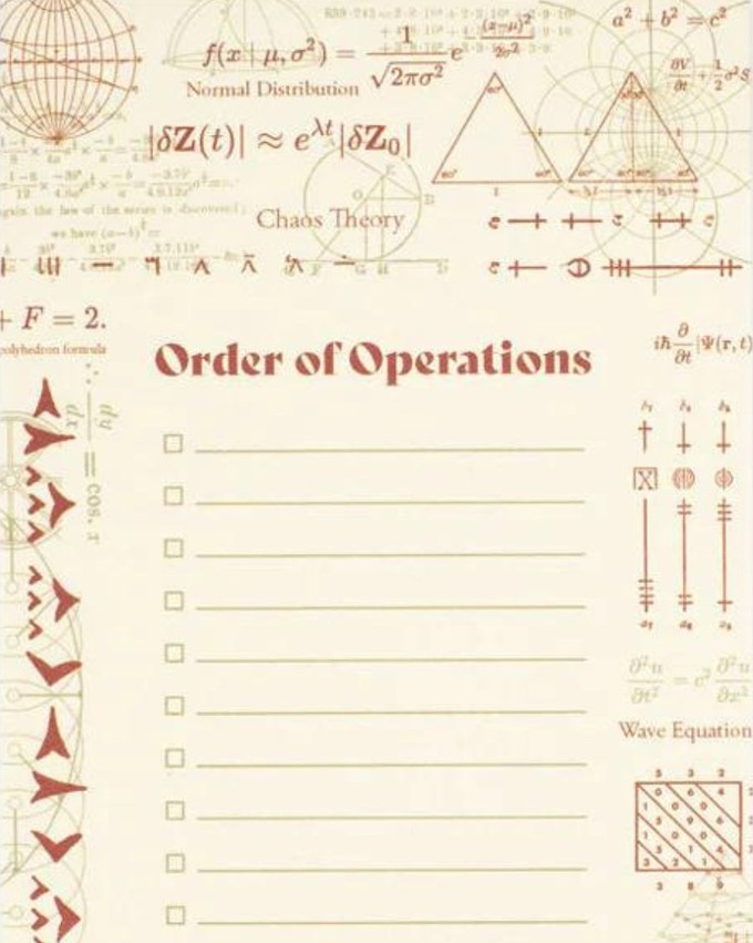 Takenlijst Wiskunde - Order Of Operations from Fairy Positron