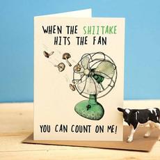 Greeting card shiitake "You can count on me" from Fairy Positron