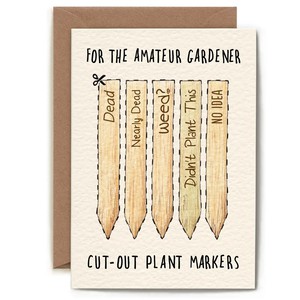 Greeting card “Amateur Gardener” from Fairy Positron