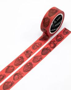 Washi tape anatomical heart via Fairy Positron