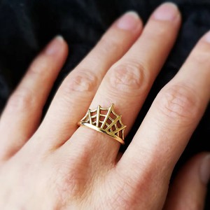 Bronzen ring spinnenweb from Fairy Positron