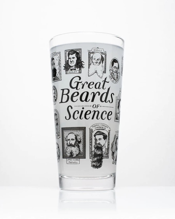 Beer glass "Great Beards of Science" from Fairy Positron