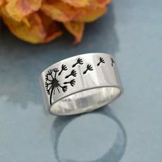 Silver ring dandelion from Fairy Positron