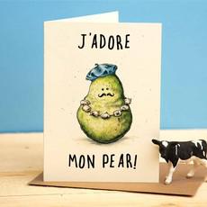 Father's Day Greeting Card "J'adore mon pear from Fairy Positron