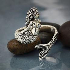 Silver ring mermaid from Fairy Positron