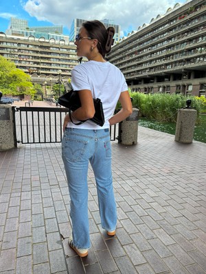 Upcycled White Trim Jeans - Sizes 28 & 30 from Fanfare Label