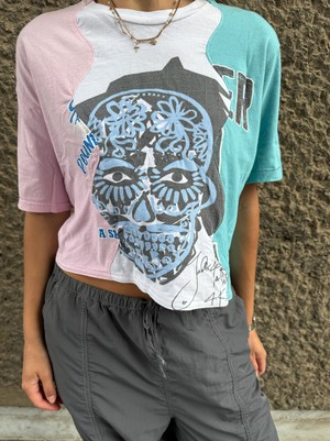 Amber Vintage Spliced Crop Top size 8/10 from Fanfare Label