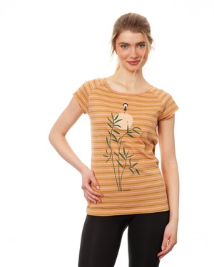 Sunset Girl Cap Sleeve triple striped from FellHerz T-Shirts - bio, fair & vegan