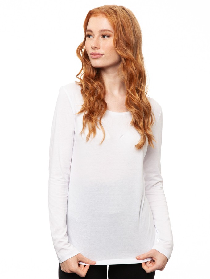 Longsleeve white from FellHerz T-Shirts - bio, fair & vegan